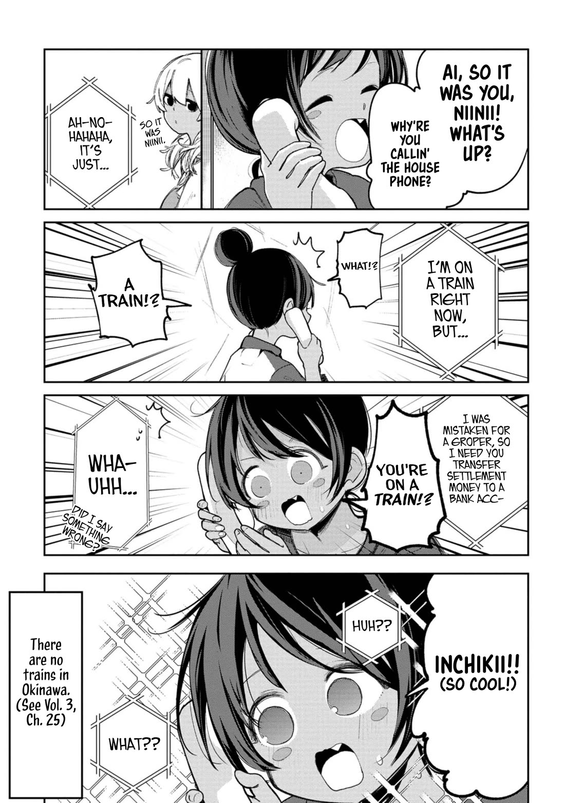 Okinawa de Suki ni Natta Ko ga Hougen Sugite Tsura Sugiru chapter 54 page 3