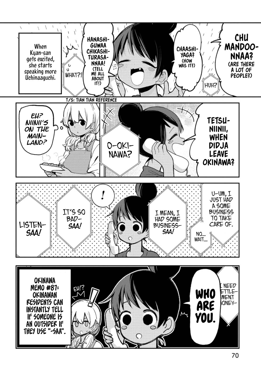 Okinawa de Suki ni Natta Ko ga Hougen Sugite Tsura Sugiru chapter 54 page 4