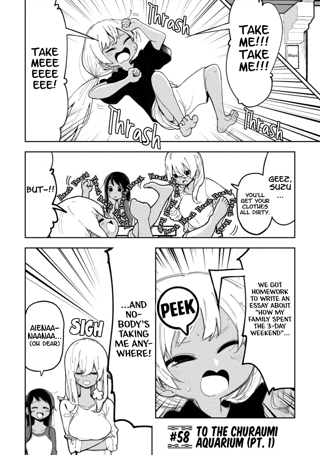 Okinawa de Suki ni Natta Ko ga Hougen Sugite Tsura Sugiru chapter 58 page 1