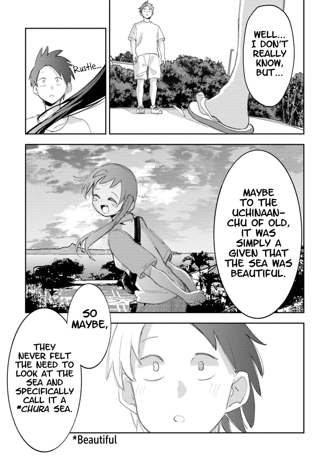 Okinawa de Suki ni Natta Ko ga Hougen Sugite Tsura Sugiru chapter 59 page 13