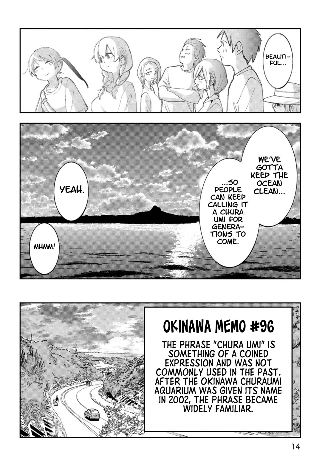 Okinawa de Suki ni Natta Ko ga Hougen Sugite Tsura Sugiru chapter 59 page 14