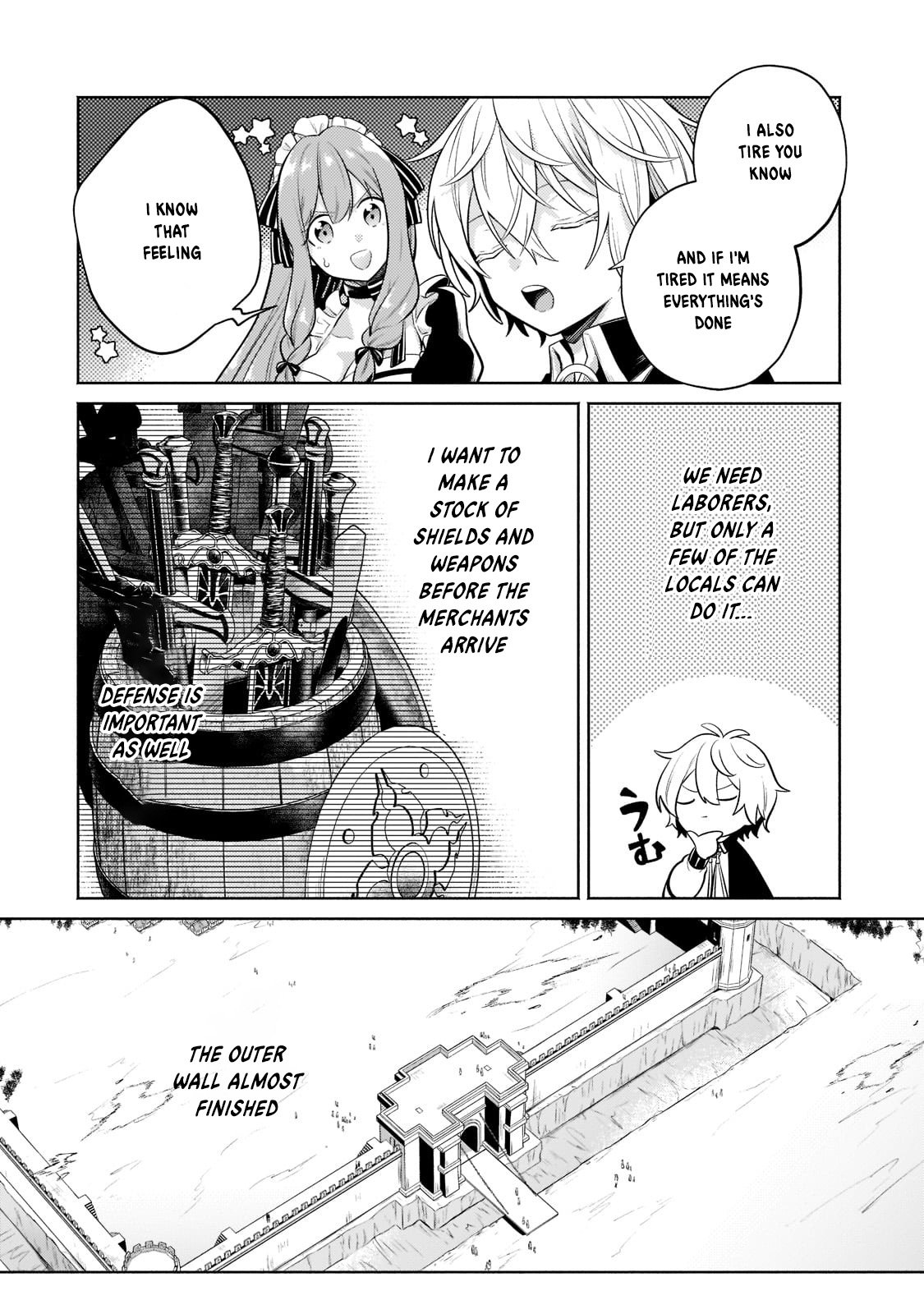 Okiraku Ryoushu no Tanoshii Ryouchi Bouei ~Seisan-kei Majutsu de Na mo na Kimura wo Saikyou no Jousai Toshi ni~ chapter 11 page 7