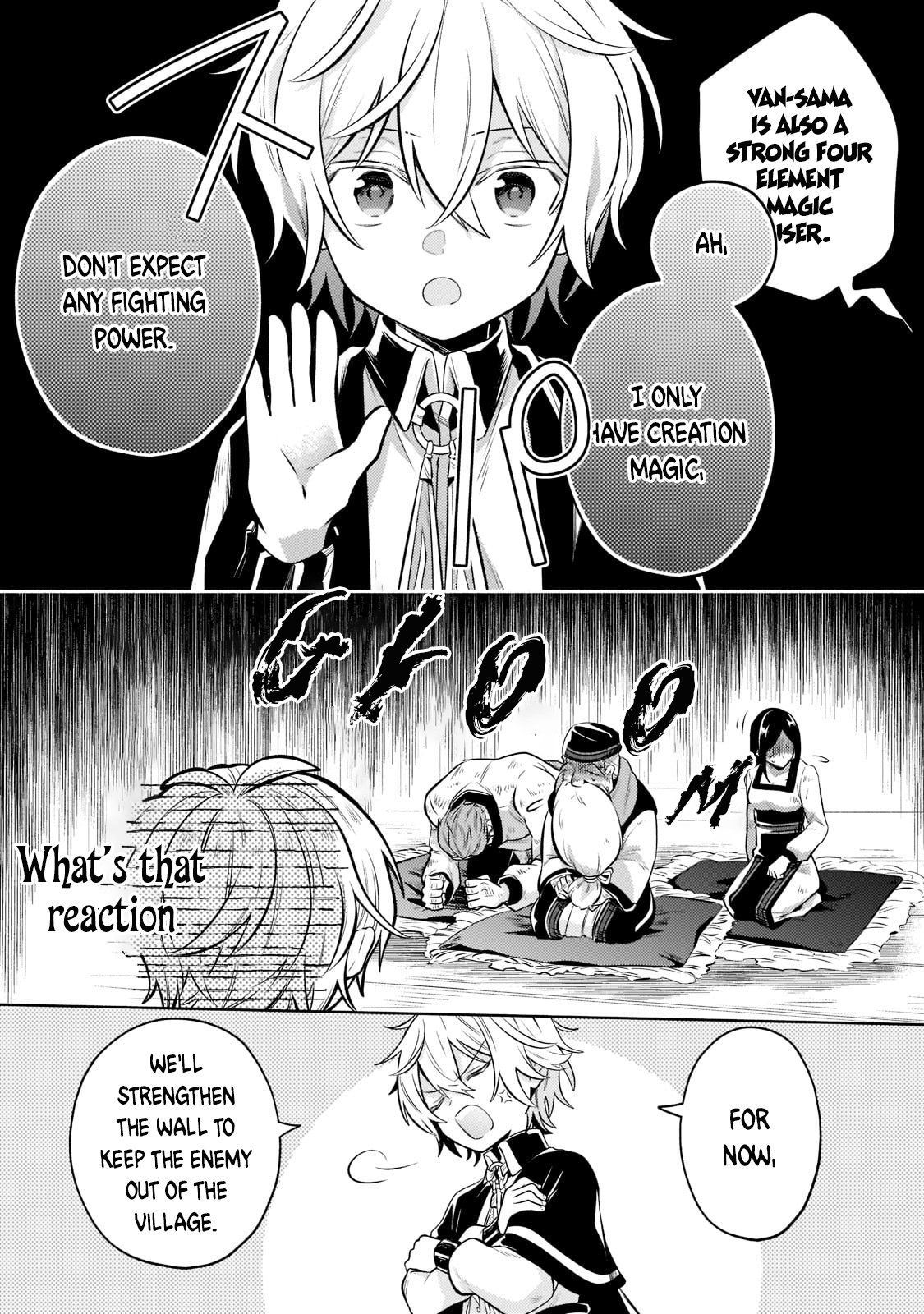 Okiraku Ryoushu no Tanoshii Ryouchi Bouei ~Seisan-kei Majutsu de Na mo na Kimura wo Saikyou no Jousai Toshi ni~ chapter 7 page 14