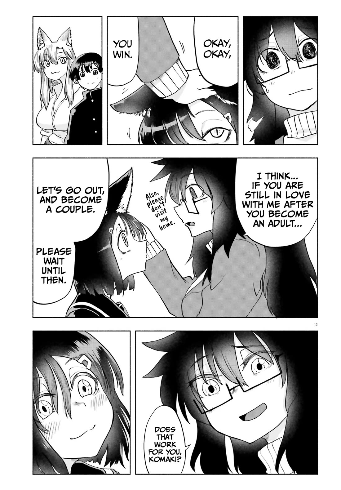 Okitsune Gal Katabami-San chapter 13 page 13