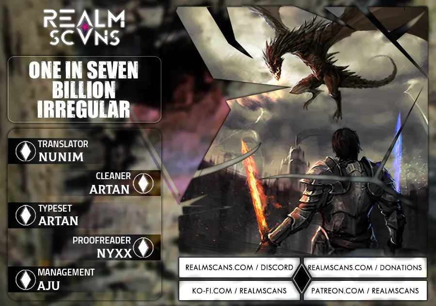 One in seven billion irregular chapter 1 page 1