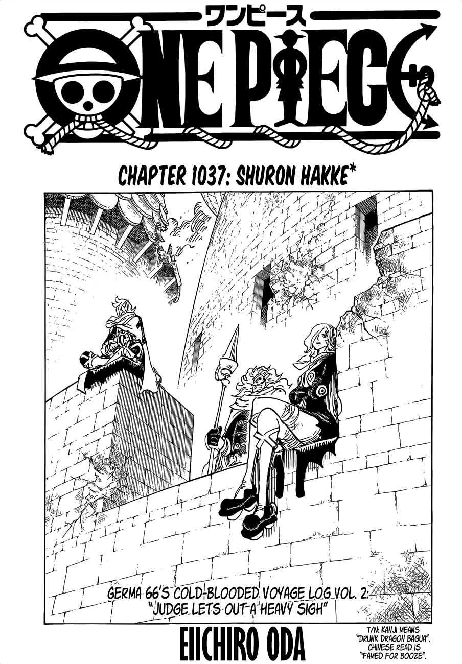One Piece chapter 1037 page 1