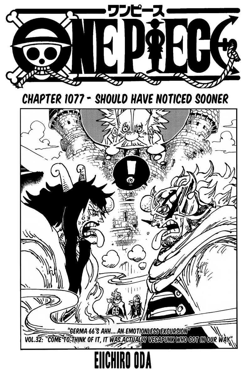 One Piece chapter 1077 page 1
