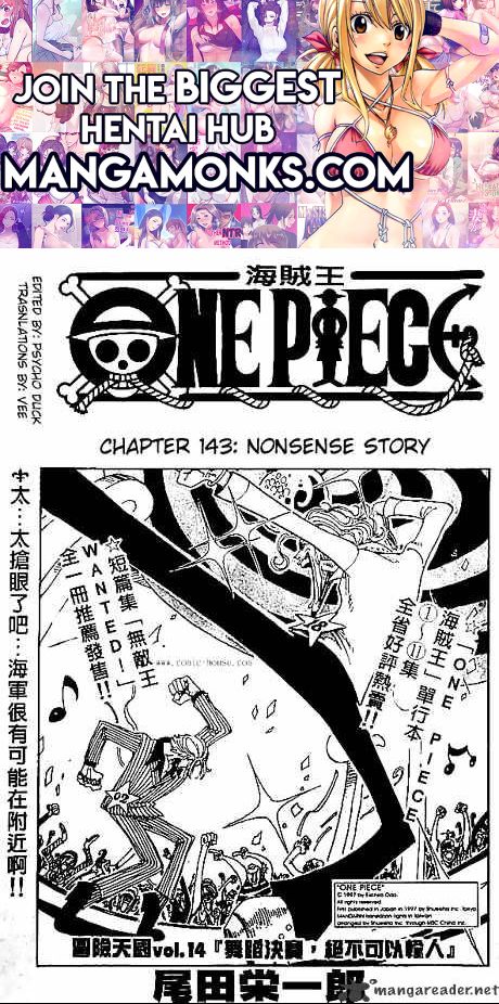 One Piece chapter 143 page 1