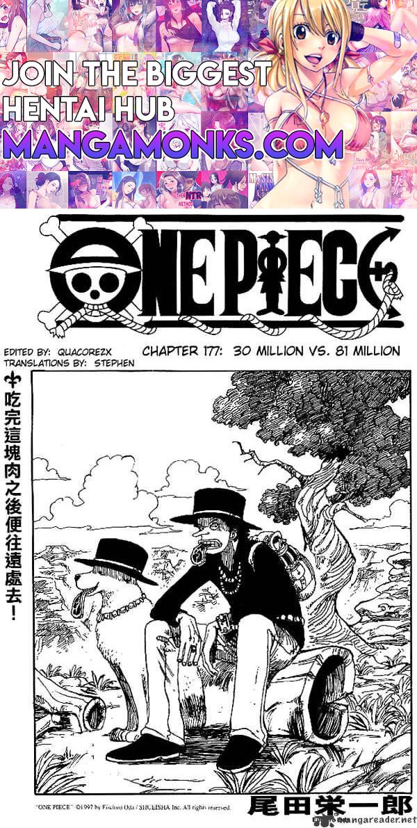 One Piece chapter 177 page 1