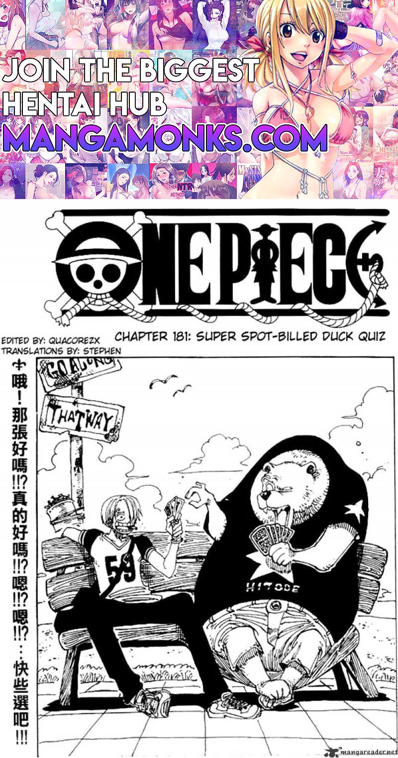 One Piece chapter 181 page 1