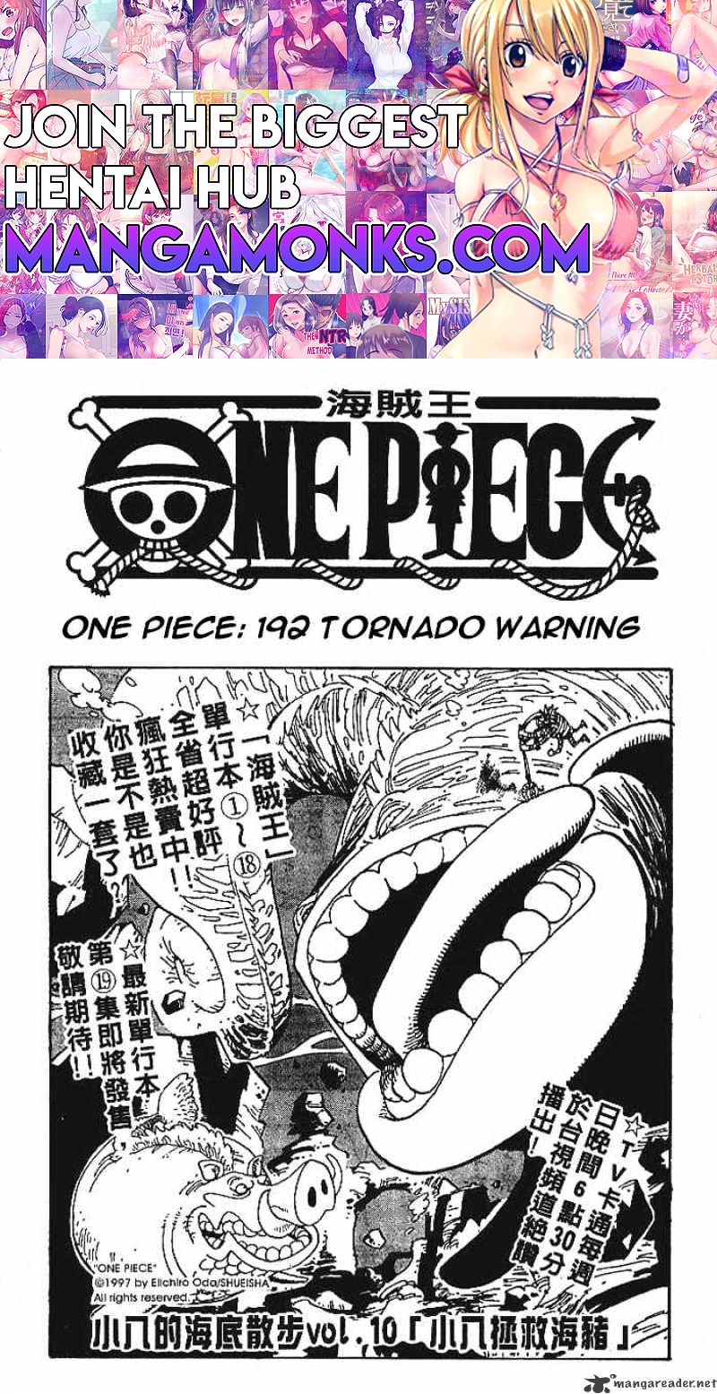 One Piece chapter 192 page 1