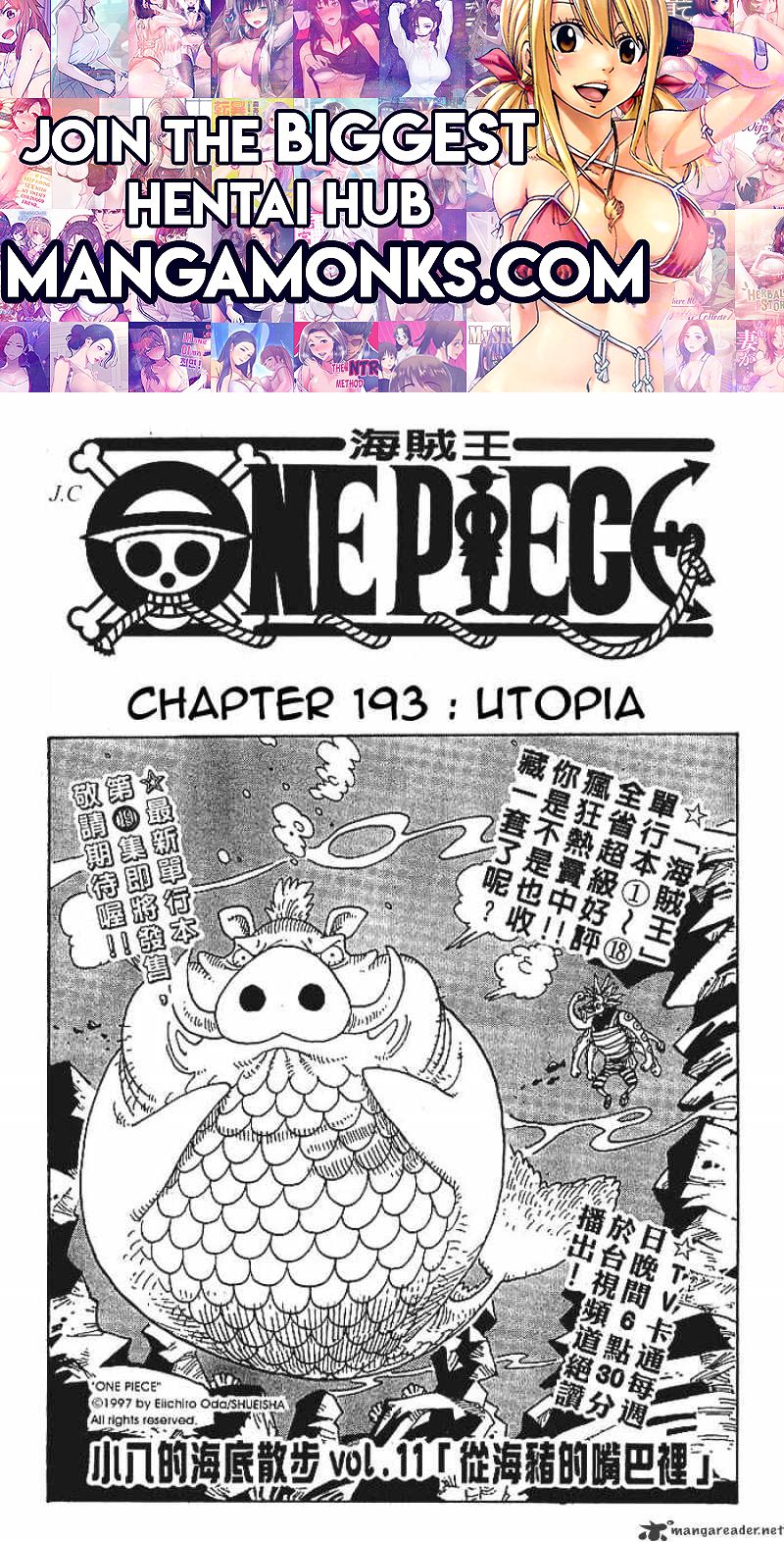 One Piece chapter 193 page 1