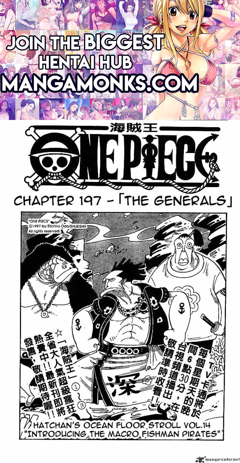 One Piece chapter 197 page 1