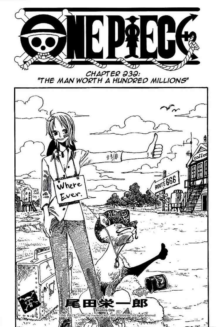 One Piece chapter 232 page 1