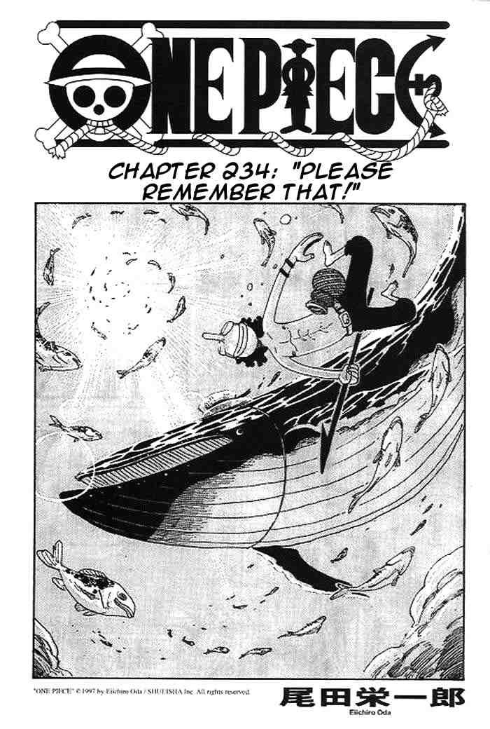 One Piece chapter 234 page 1