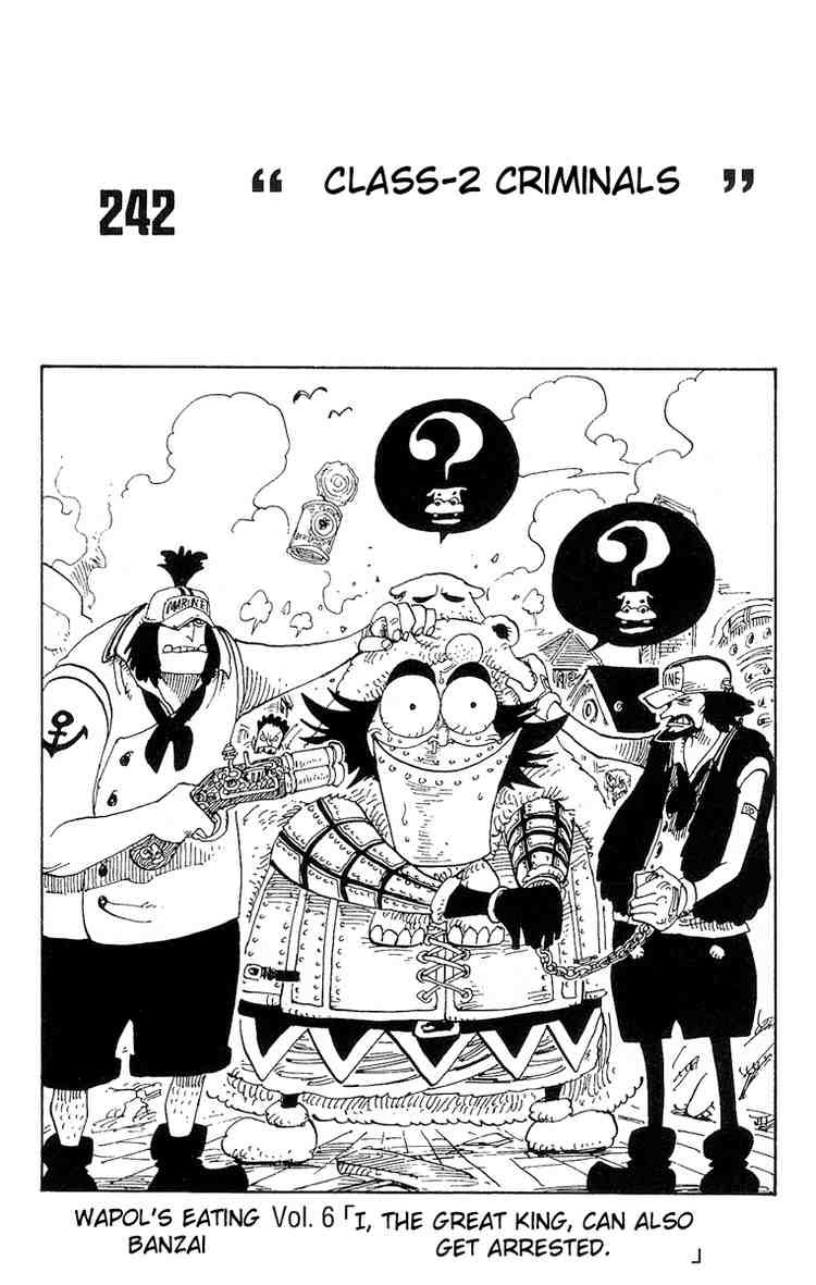 One Piece chapter 242 page 1