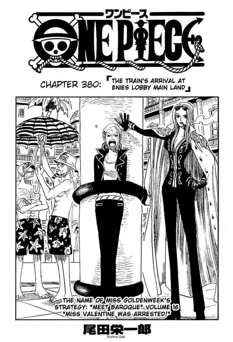 One Piece chapter 380 page 1