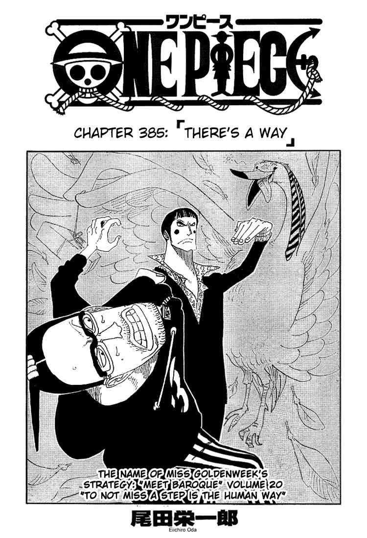 One Piece chapter 385 page 1