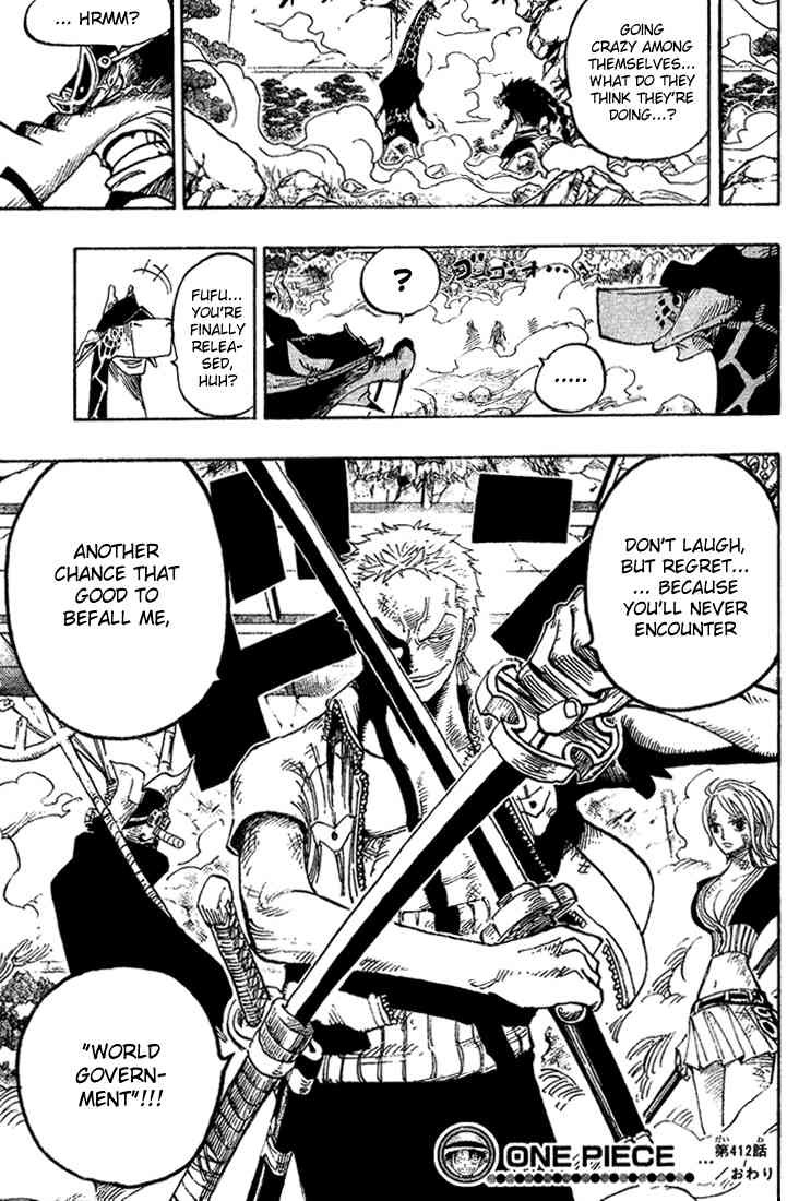 One Piece chapter 412 page 18