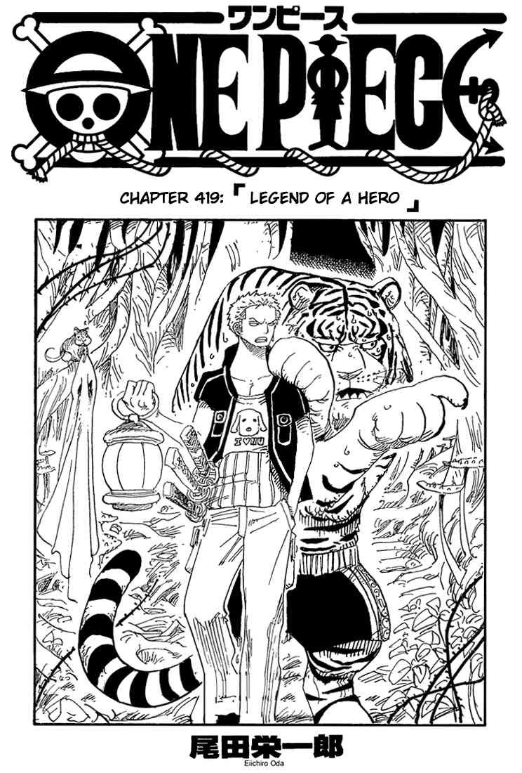 One Piece chapter 419 page 1