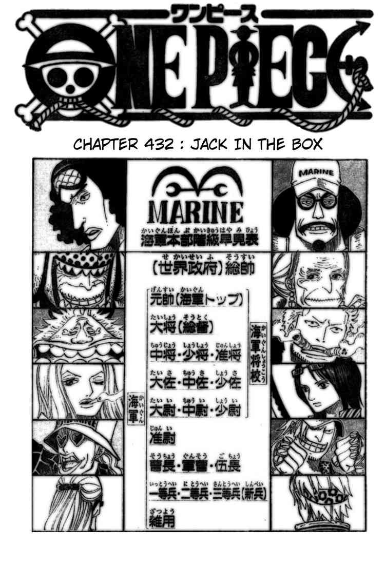 One Piece chapter 432 page 1