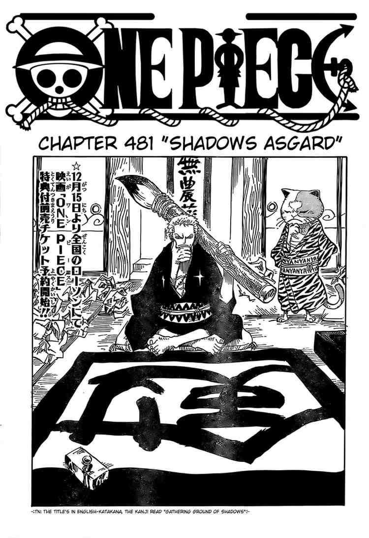 One Piece chapter 481 page 1