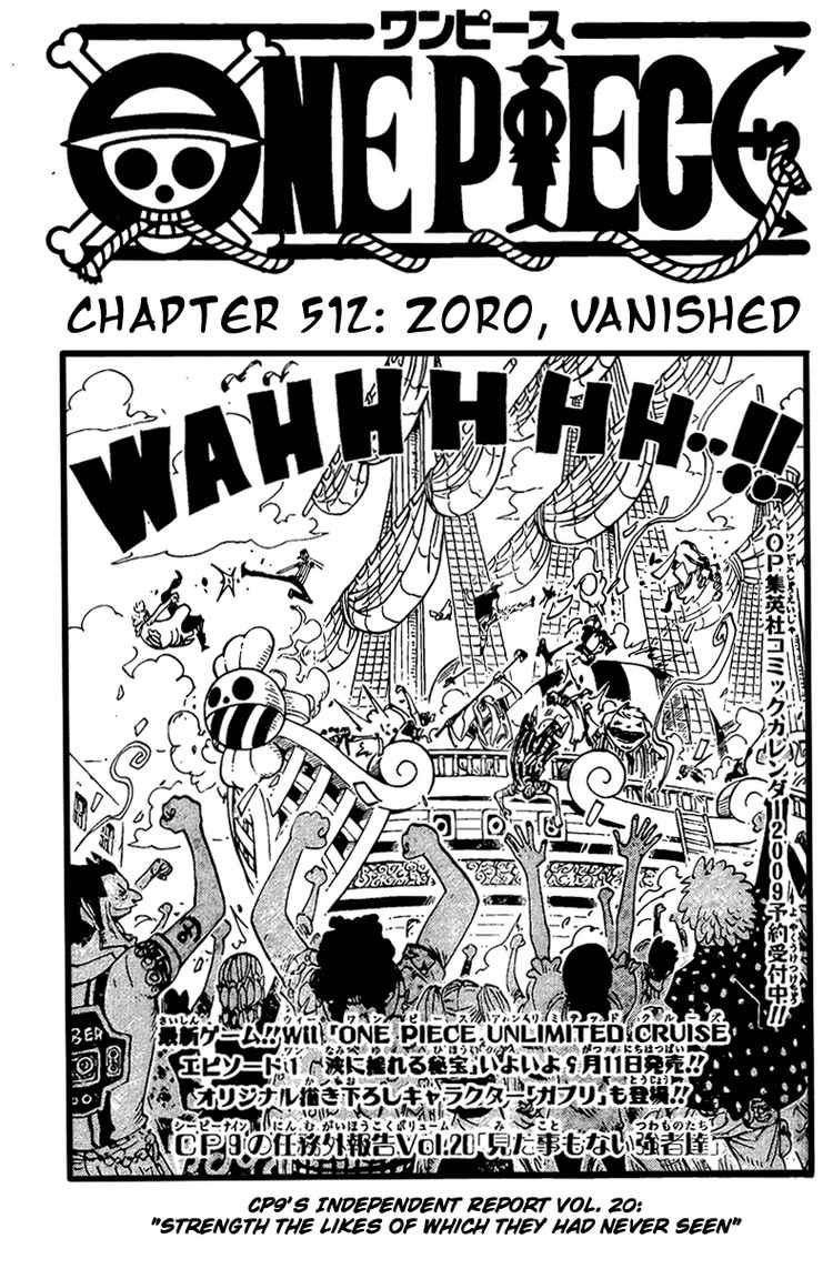 One Piece chapter 512 page 1