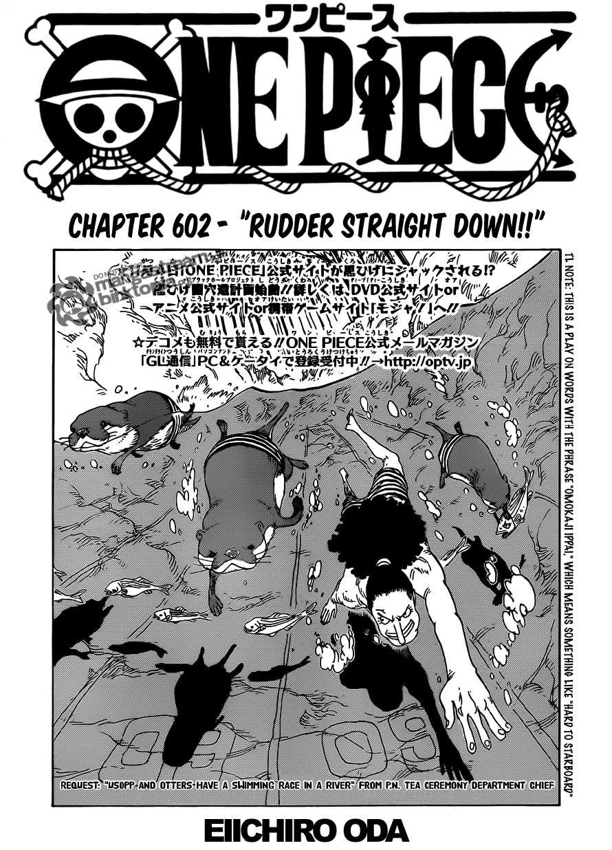 One Piece chapter 602 page 1