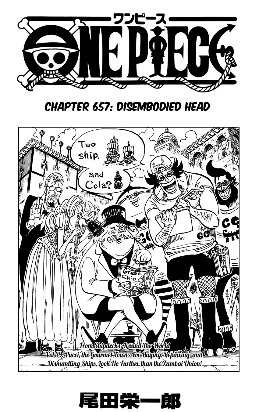 One Piece chapter 657 page 1