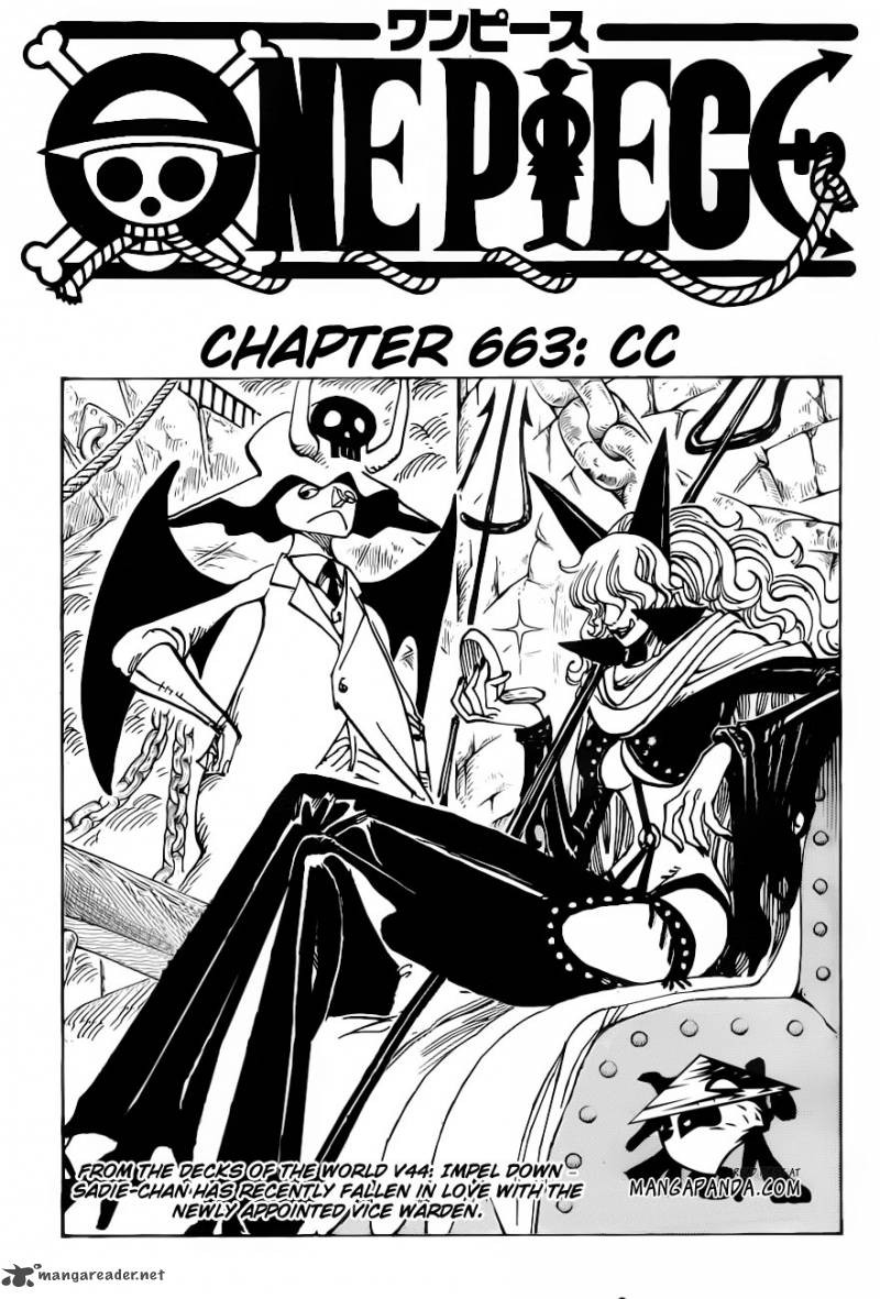 One Piece chapter 663 page 1