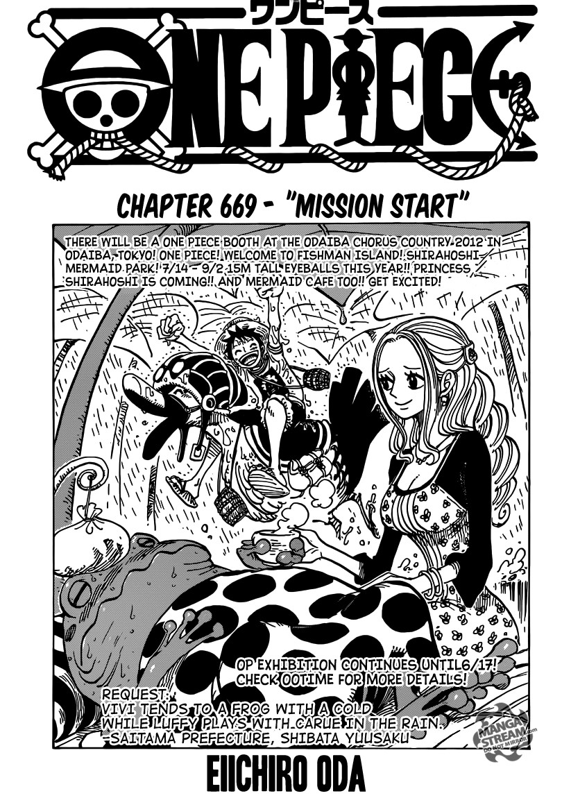 One Piece chapter 669 page 1