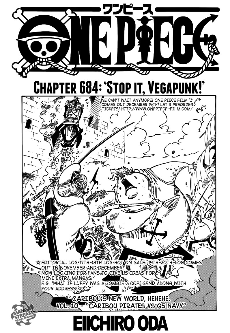 One Piece chapter 684 page 1
