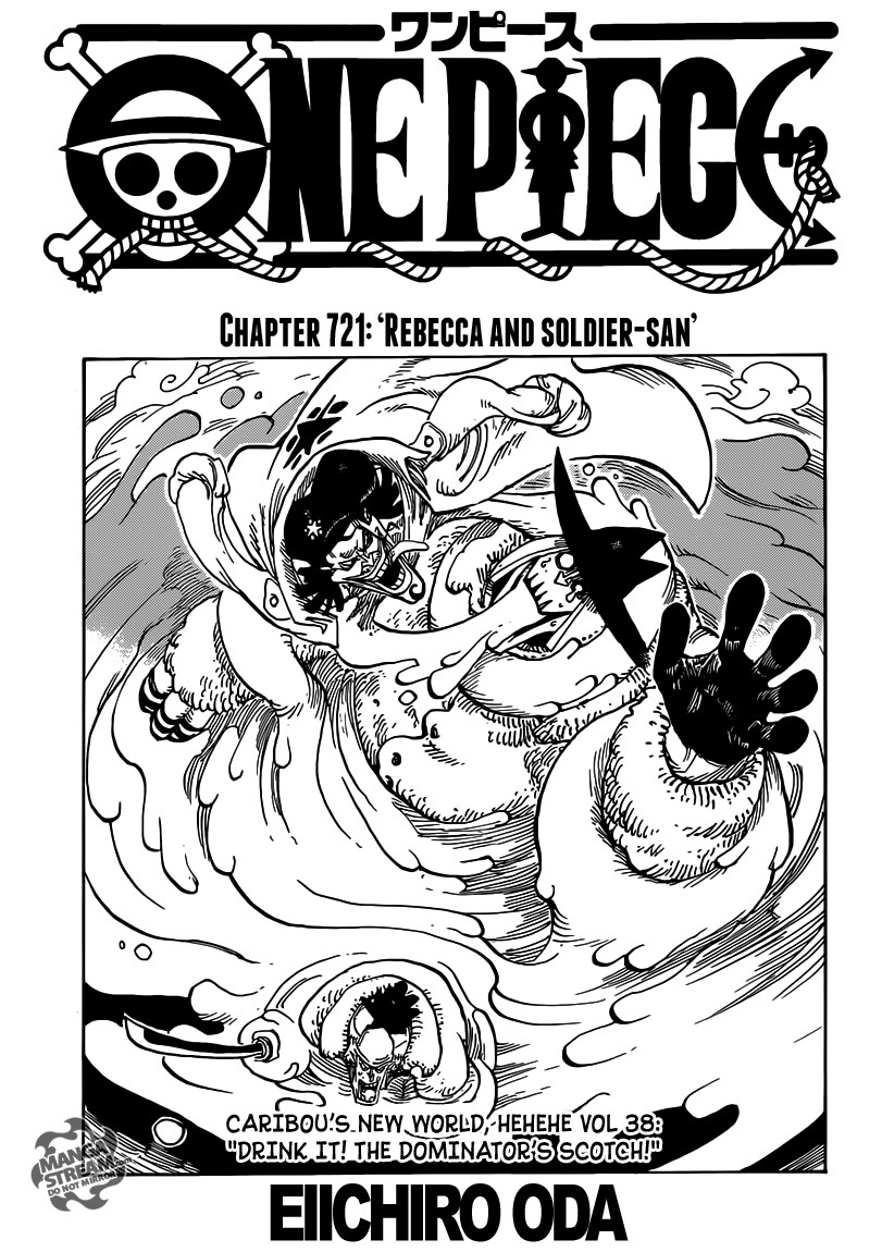 One Piece chapter 721 page 1