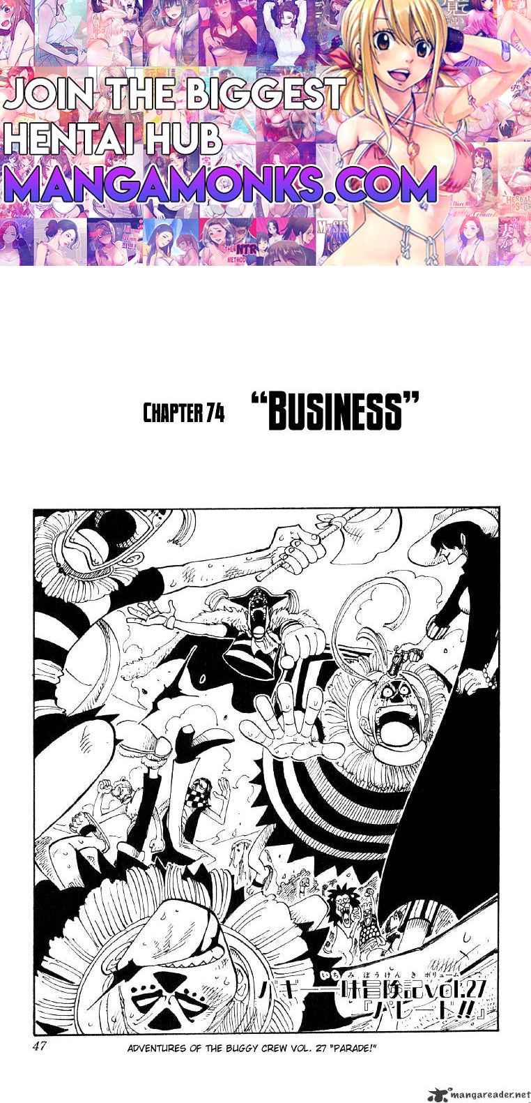 One Piece chapter 74 page 1
