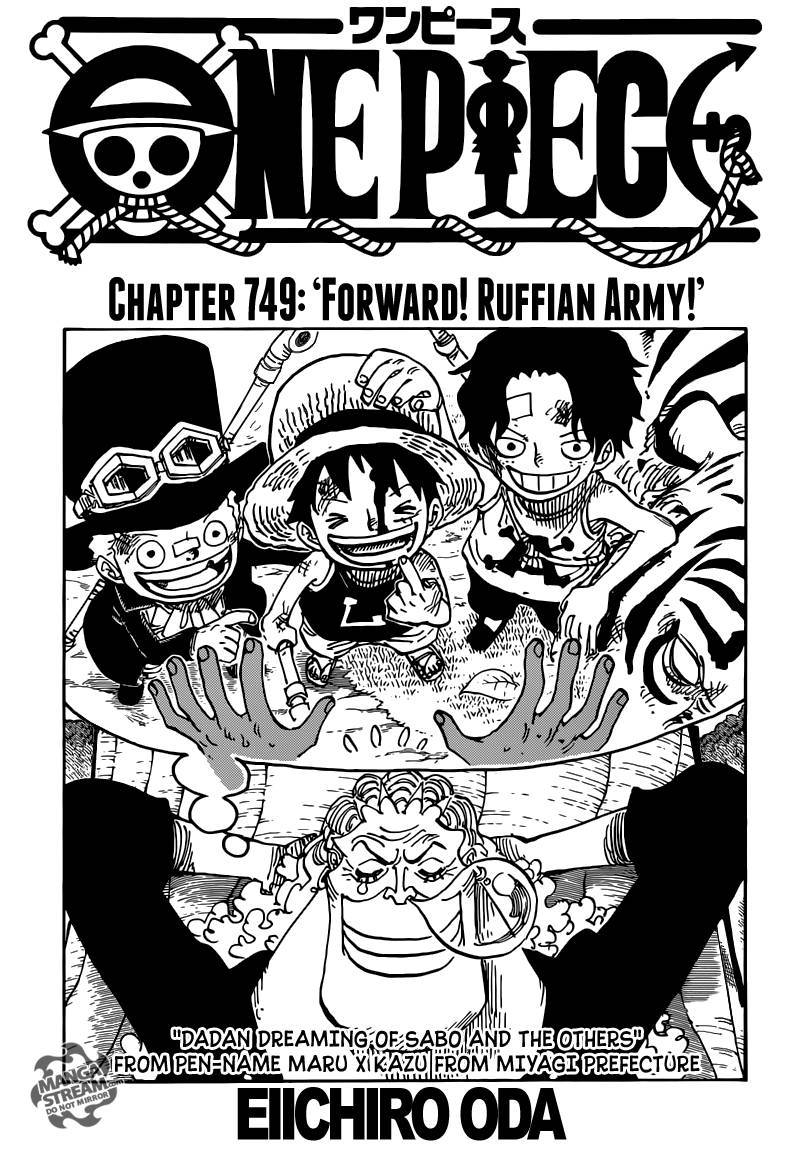 One Piece chapter 749 page 1
