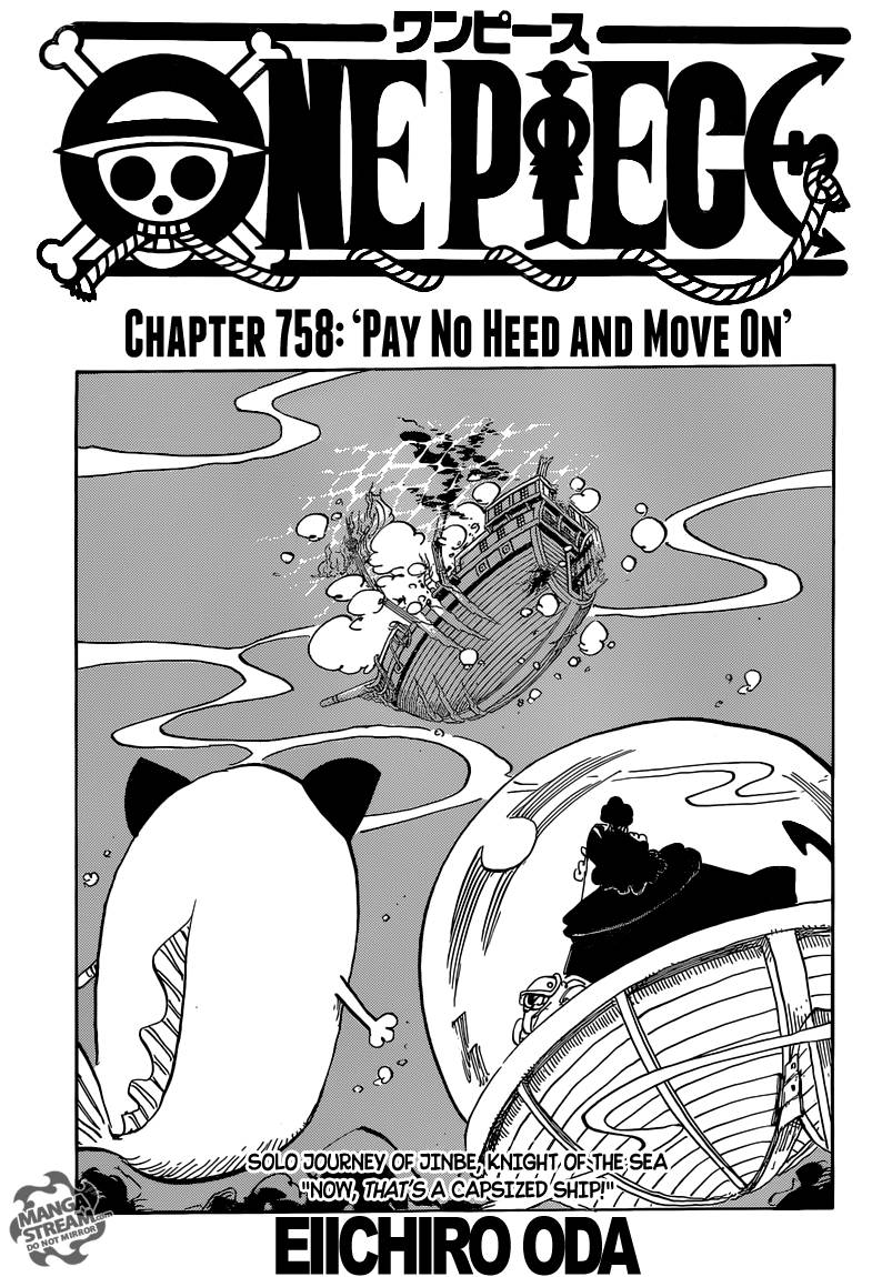 One Piece chapter 758 page 1