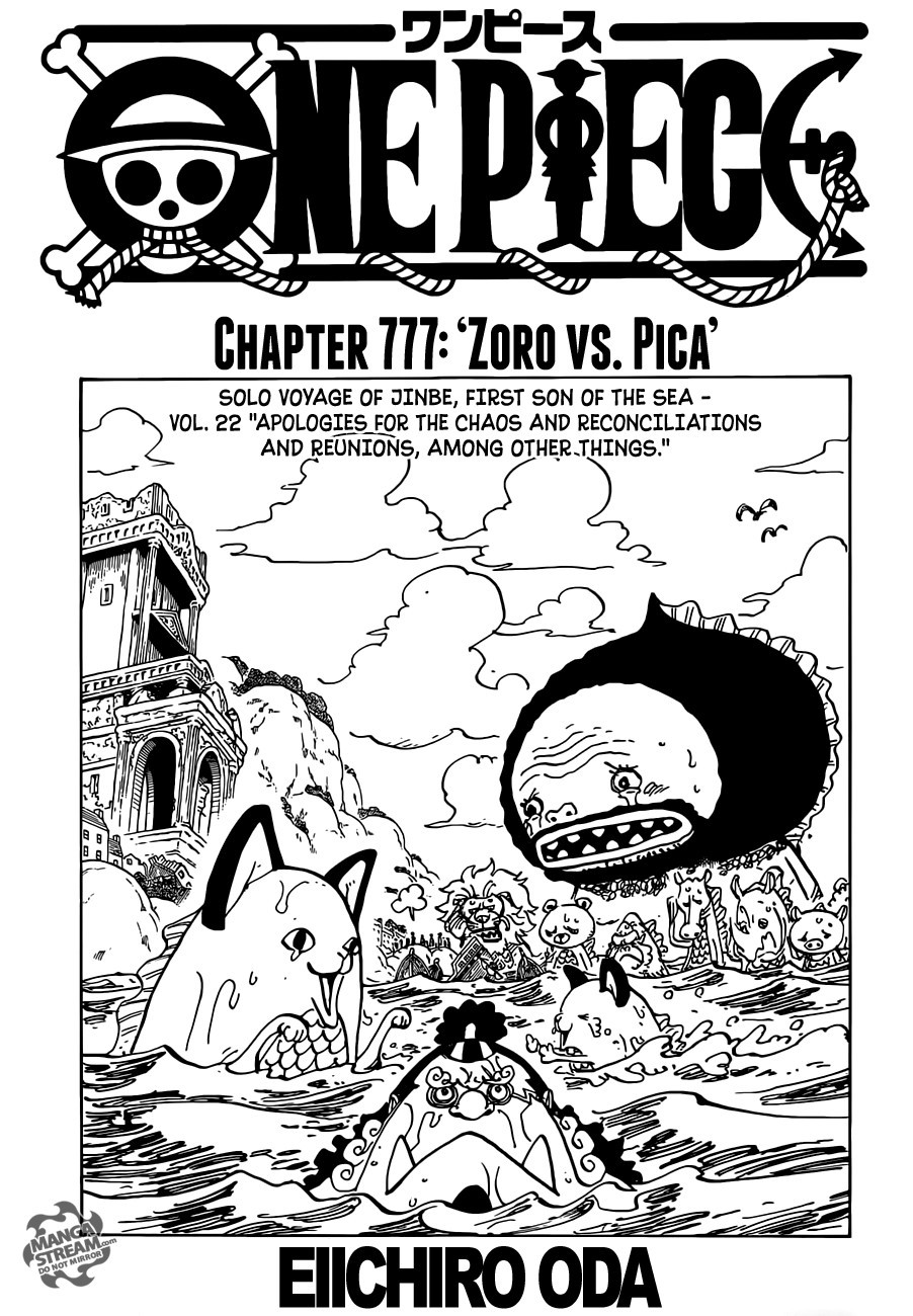 One Piece chapter 777 page 1