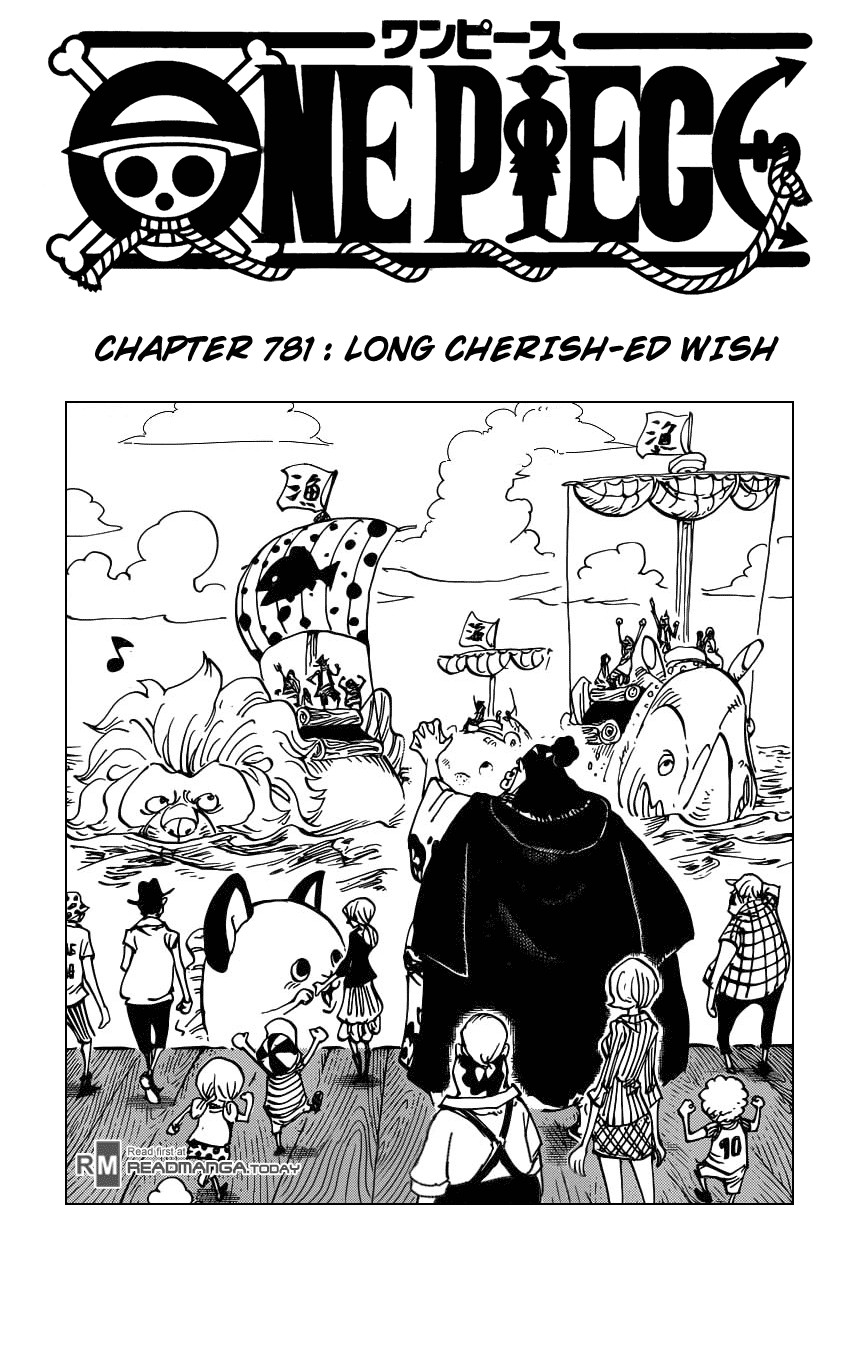 One Piece chapter 781 page 1