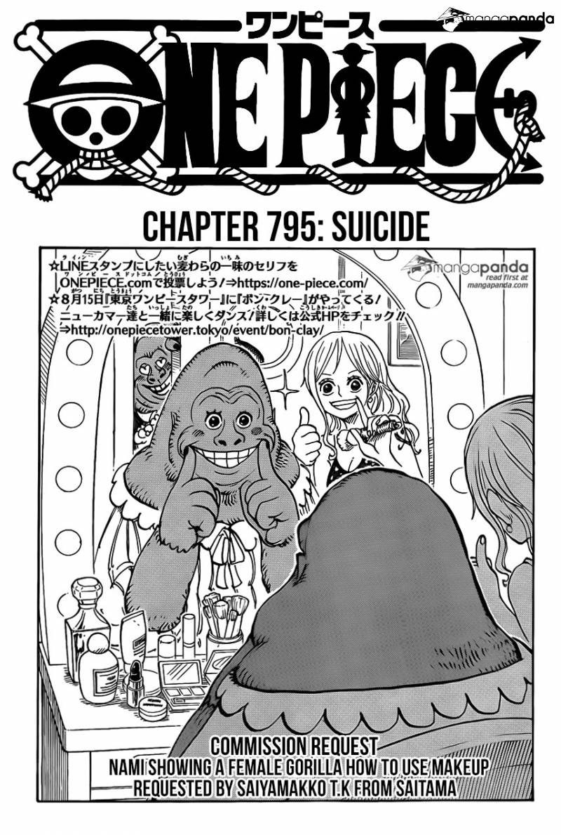 One Piece chapter 795 page 1