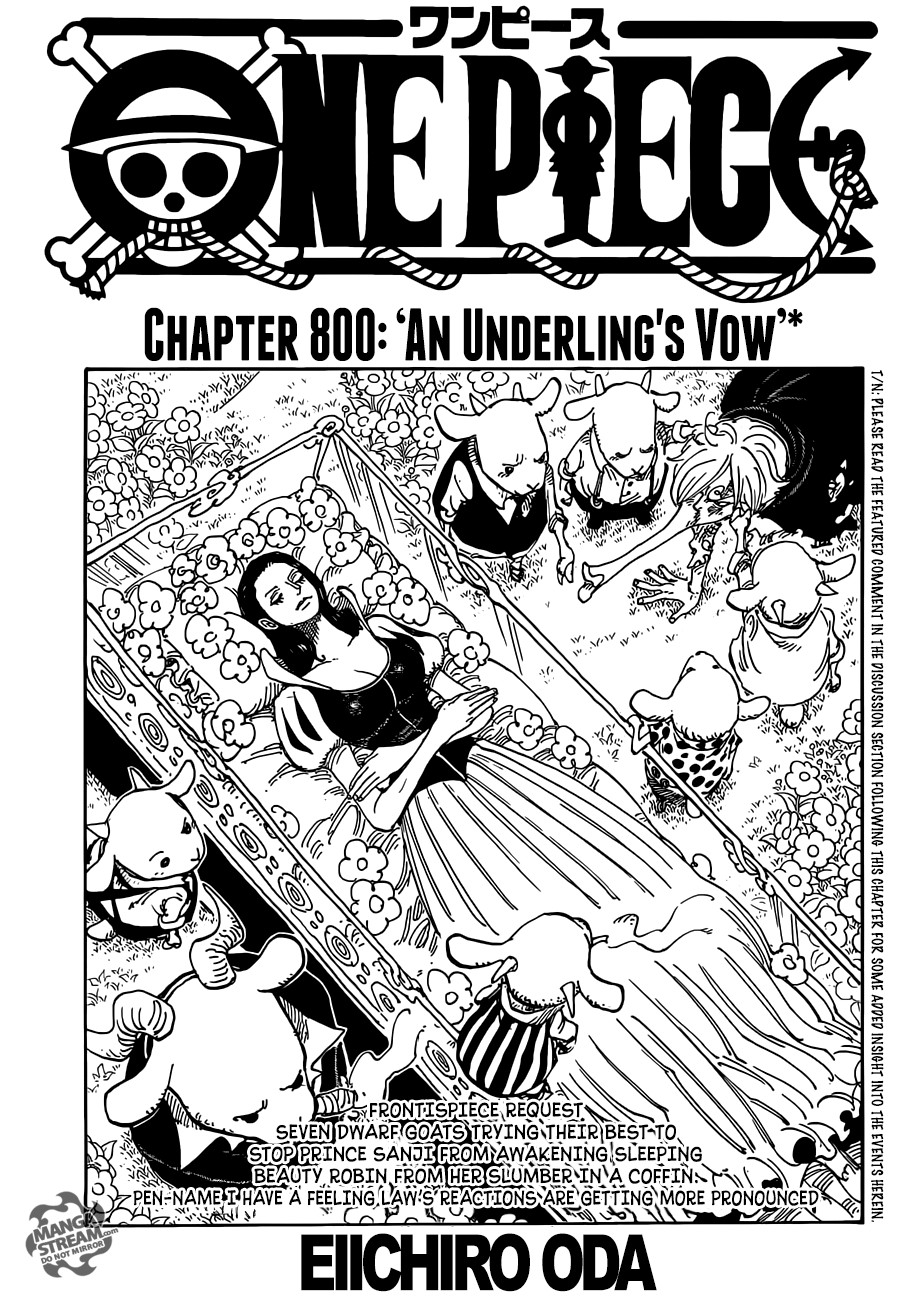 One Piece chapter 800 page 1