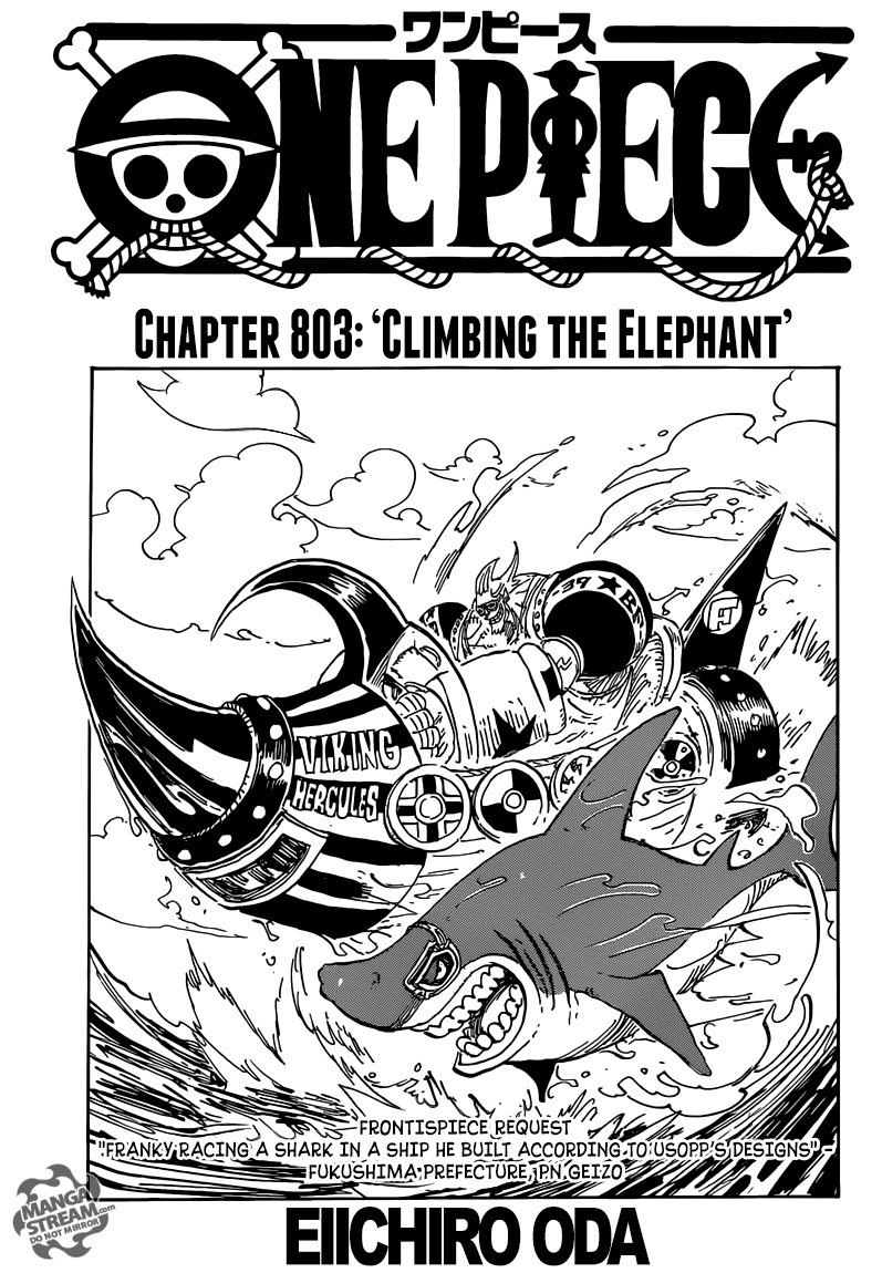 One Piece chapter 803 page 1
