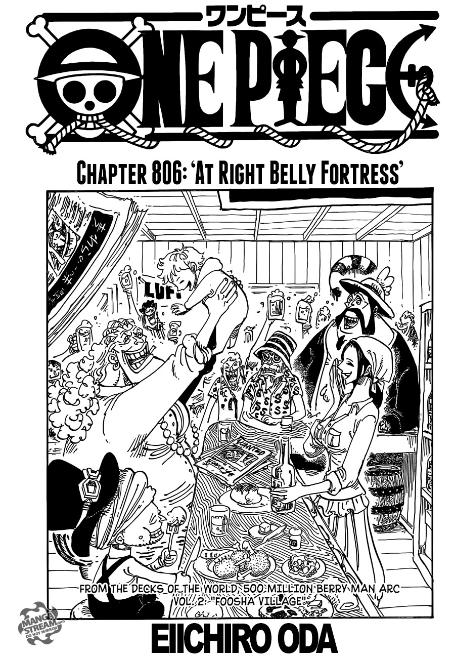 One Piece chapter 806 page 1