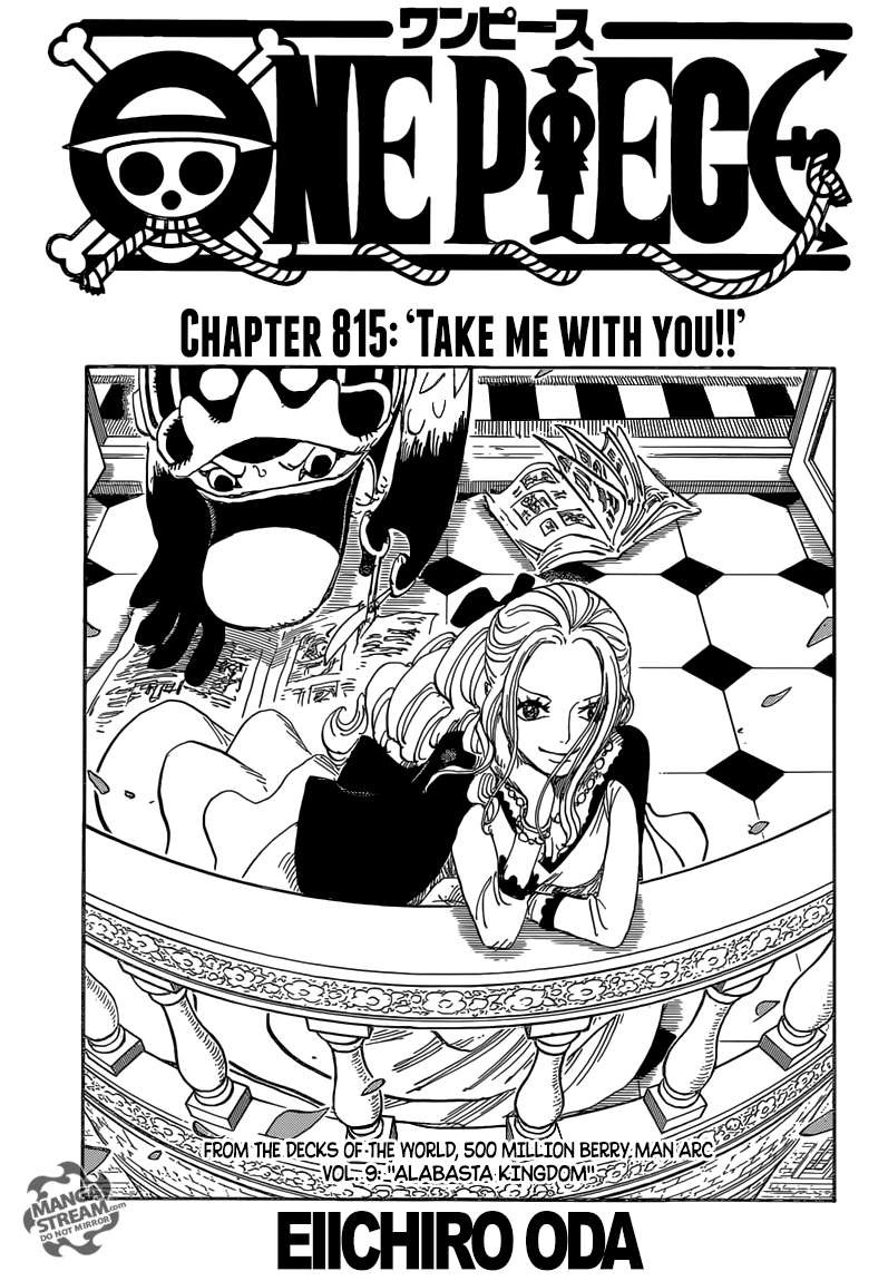 One Piece chapter 815 page 1