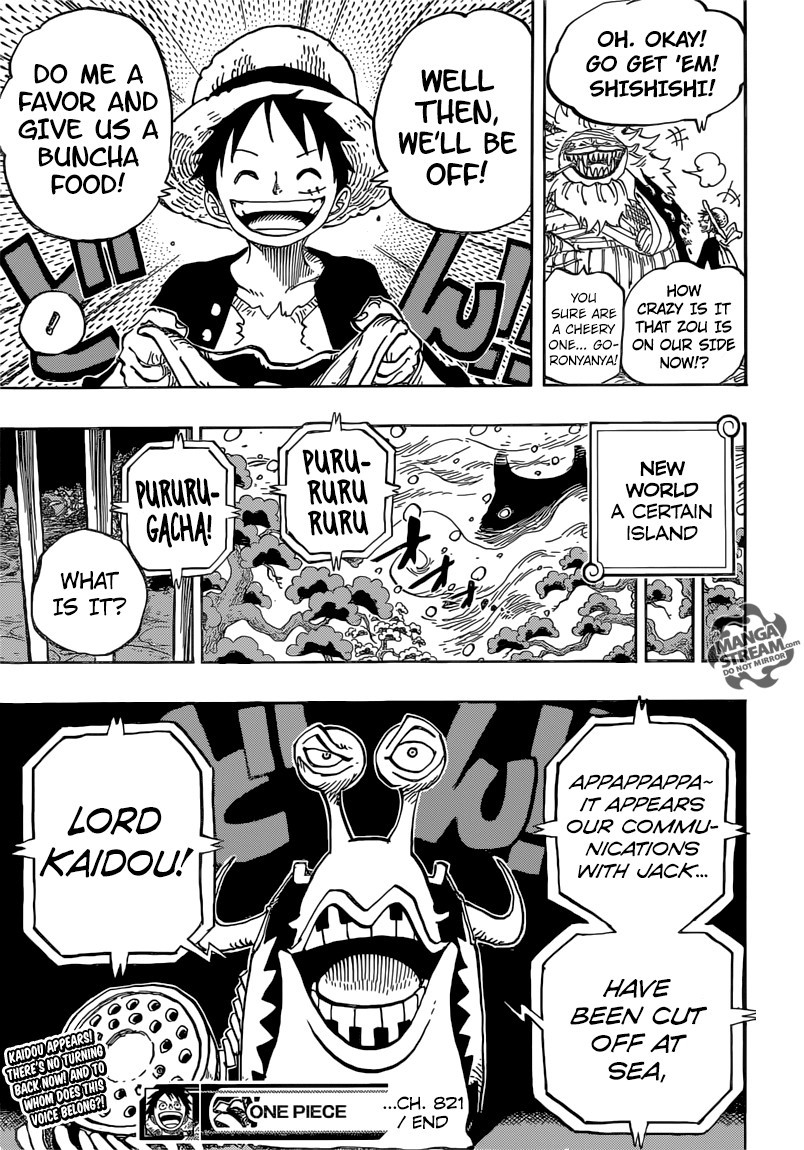 One Piece chapter 821 page 21
