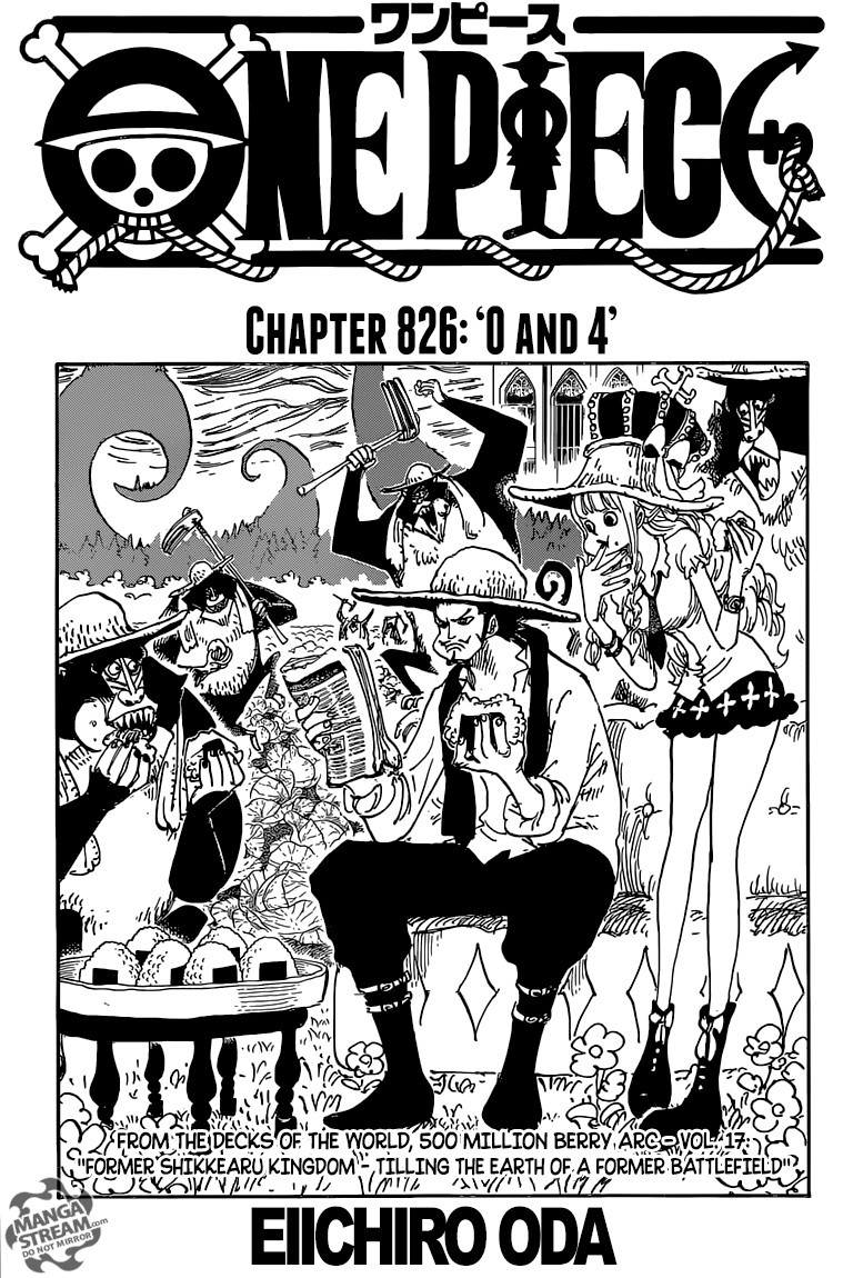 One Piece chapter 826 page 1