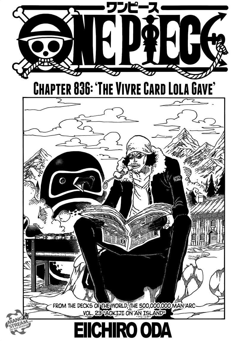 One Piece chapter 836 page 1