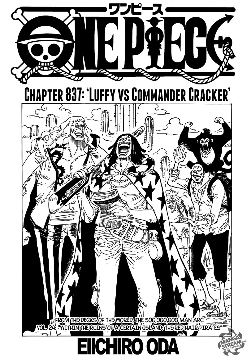 One Piece chapter 837 page 1