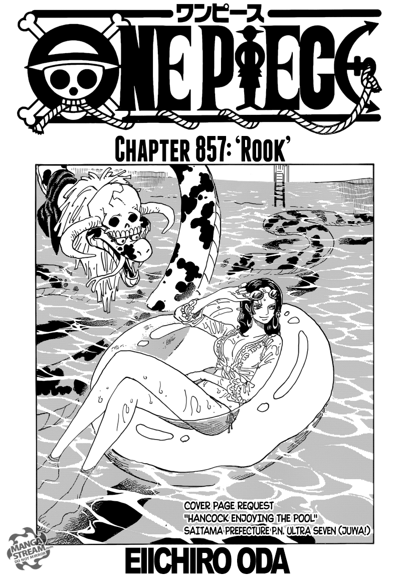 One Piece chapter 857 page 1