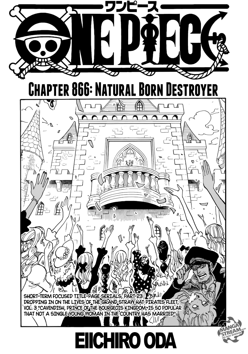 One Piece chapter 866 page 1