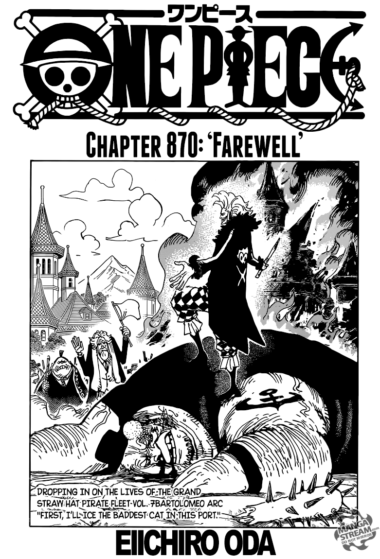 One Piece chapter 870 page 1